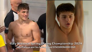 10m PLATFORM amp 3m Spring Board SYNCHRONIZED Diving  Italy National SPRING DIVING CHAMPIONSHIP 2024 [upl. by Pals]