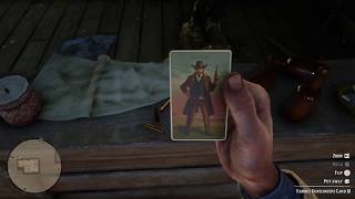 Famous Gunslinger Cigarette Card 12 Location RDR2 [upl. by Alinoel388]