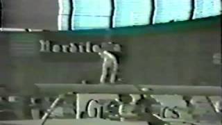 1984 Jr European Gymnastics Champs Aurelia Dobre BB [upl. by Tica]