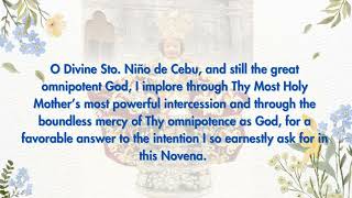 POWERFUL NOVENA PRAYERS TO STO NIÑO DE CEBU 9 consecutive hours for 9 consecutive days [upl. by Kolivas]