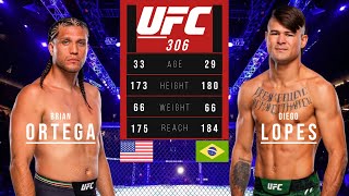 BRIAN ORTEGA vs DIEGO LOPES FULL FIGHT UFC 306 [upl. by Al]