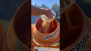 Using a Cement Mixer to Make a Massive Chocolate Chip Cookie [upl. by Dahc451]