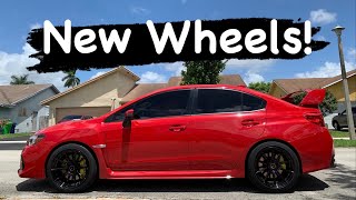 New Wheels Enkei TS10s on a STI 2019 WRX STI [upl. by Eednar564]