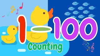 1 t0 100 Counting childrenssong kids kidsvideo [upl. by Chapen]