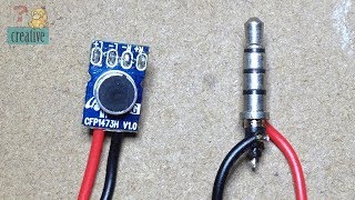 Make Microphone from old Headphone [upl. by Atteuqahs]