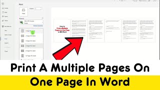 How To Print A Multiple Pages On One Page In Word 2024 Step By Step Guide [upl. by Ahsimat889]