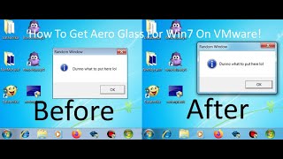 How To Get The Aero Glass Working For Your Windows 7 Virtual Machine On VMware [upl. by Burck916]