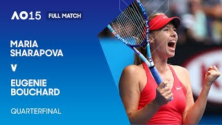 Maria Sharapova v Eugenie Bouchard Full Match  Australian Open 2015 Quarterfinal [upl. by Nessi]