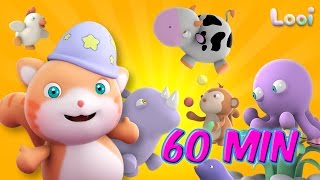 Looi The Cat  Season 2  60 min animation for kids [upl. by Aneehsor]