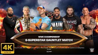 WWE 2K24  Wwe Championship  John Cena vs 5 Best Superstars [upl. by Siuoleoj]