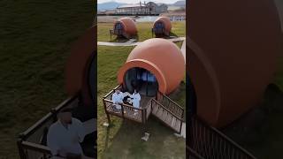 Would You Stay in These Unique PotShaped Hotel Rooms in Georgia telugufacts shorts capsulehouse [upl. by Quent]