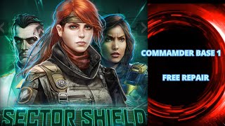 WAR COMMANDER  SECTOR SHEILD COMMANDER BASE 1 FREE REPAIR USING MALACHI [upl. by Enilehcim838]