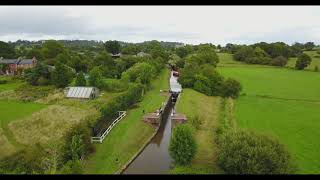 Frankton Locks Montgomery Canal junction with Llangollen Shropshire Union Canal [upl. by Belanger525]