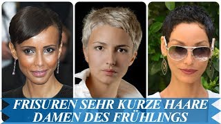 Schöne frisuren sehr kurze haare damen Trends des Frühlings 2018 [upl. by Ahker560]