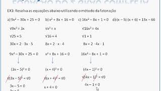 EF  Equação do 2 Grau Completa  Método da Fatoração  Aula 03 [upl. by Benny636]