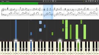 Richard Clayderman  LIEBESTRAUM  Piano tutorial and cover Sheets  MIDI [upl. by Anigue33]