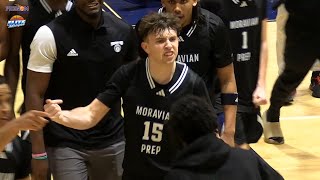 Eli Ellis Hits CRAZY Game Winner Moravian Prep vs The Burlington School [upl. by Kevyn]