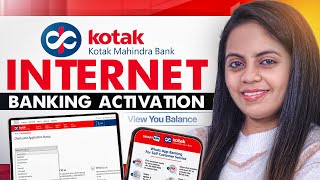 Kotak Mahindra Bank Internet Banking Registration [upl. by Dobbins401]