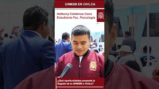 🔴UNMSM ¿Qué oportunidades se abren para Chilca ante la llegada de la UNMSM [upl. by Broeker]