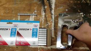 How to load arrow T50 staple gun [upl. by Ekal445]