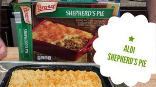 Aldi Shepherd’s Pie  Bremen’s Shepherds Pie  Frozen Food Review  John Eats Cheap [upl. by Hewett]