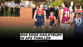 APS Footy  Brighton edge Haileybury in a Thriller [upl. by Ahsimet]