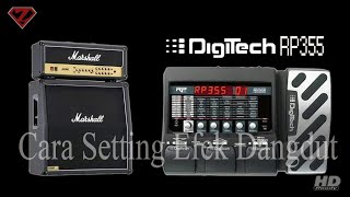 How to set effect Digitech RP355 for Dangdut music [upl. by Arihat395]