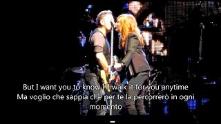 Bruce Springsteen amp Patti Scialfa  Tougher Than The Rest  Lyrics amp sub ITA [upl. by Ennelram]