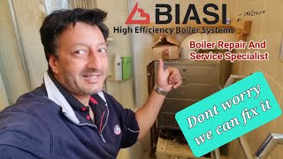 Biasi boiler repair no heating and no hot water working boiler isnt going through ignition [upl. by Ahras]