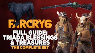 Far Cry 6  Triada Blessings Full Guide armor set weapon amp stealth amigo [upl. by Nyrrad]