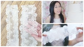 HOW TO MAKE A SUGAR LACE FOR WEDDING CAKES [upl. by Cerallua]