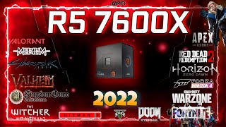 Ryzen 5 7600X IGPU TEST  AMD Radeon Graphics RDNA 20 in 30 Games  2022 [upl. by Leavitt450]