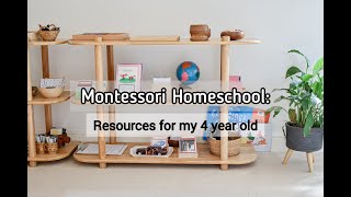 MONTESSORI HOMESCHOOL  Learning Resources for my 4 year old [upl. by Gerri]