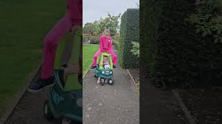 Little tikes car Driving a car Cute video [upl. by Sidney64]