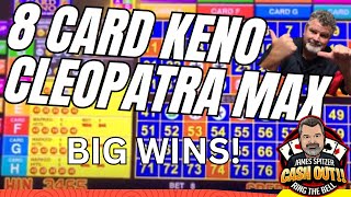 EIGHT CARD KENO AND CLEOPATRA MAX KENO WINNING  kenonation slots casino keno [upl. by Luciano]