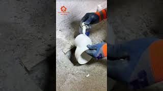 Toilet drain pipe shifting method🛠️qualityplumbingtoiletdraindrainagepipereelsshorts [upl. by Ydnac]