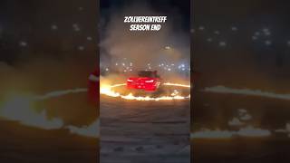 Reifen brennt nach Burnout 🔥…schaut bis zum Ende zollvereintreff seasonend [upl. by Sayer]