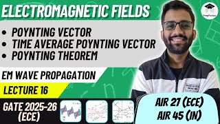 Poynting Vector Time Average Poynting Vector amp Poynting Theorem  EMFT  ECEEEIN  PrepFusion [upl. by Franek976]