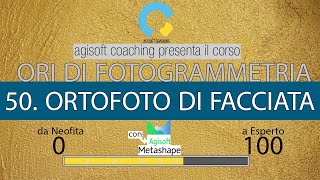 50  Ortofoto di facciata per i prospetti corso di Fotogrammetria con Agisoft Metashape  SUB EN [upl. by Jaela186]