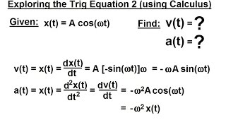 Physics 16 Simple Harmonic Motion 8 of 19 Trig Equations w Phase Angle [upl. by Wendall282]