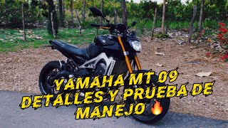 YAMAHA MT 09 v1 detalles y prueba de manejo 🔥 [upl. by Alaik]