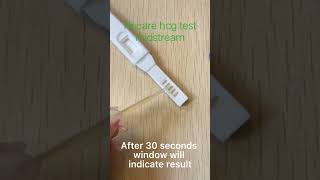 How to use Recare hcg pregnancy test midstream We are professional rapid test factory follow us [upl. by Christabella]