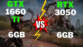 RTX 3050 6GB vs GTX 1660 TI – Teste em 11 jogos [upl. by Errot]