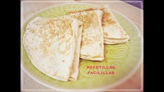 Piadina Vegetariana ligera de Queso Receta muy Sencilla [upl. by Hannis]