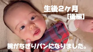 【vlog】とまらないムチムチ。ほっぺが落ちそうな生後2ヶ月後編chubby 2 months after birth [upl. by Balch838]