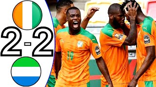 Ivory Coast vs Sierra LeoneCote DIvoire Sierra Leone All Goals amp Highlights [upl. by Nohtiek701]