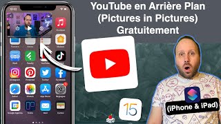 YouTube en Arrière Plan Pictures in Pictures Gratuitement iOS 15 et supérieur  iPhone  iPad [upl. by Pineda391]