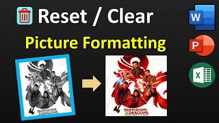 Removing Picture Formatting in Seconds in MS Word  Reset Picture Formatting in MS Word [upl. by Nylodnewg]