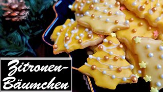 Zitronen Tannenbäumchen  Plätzchen zum Ausstechen [upl. by Garvey522]