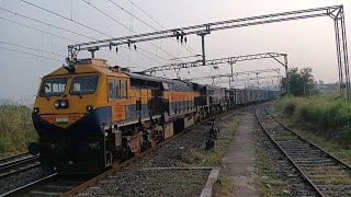 Twins Raipur WDG4D and WDG4 with BCN Freight  Indian Railways [upl. by Tibbs]